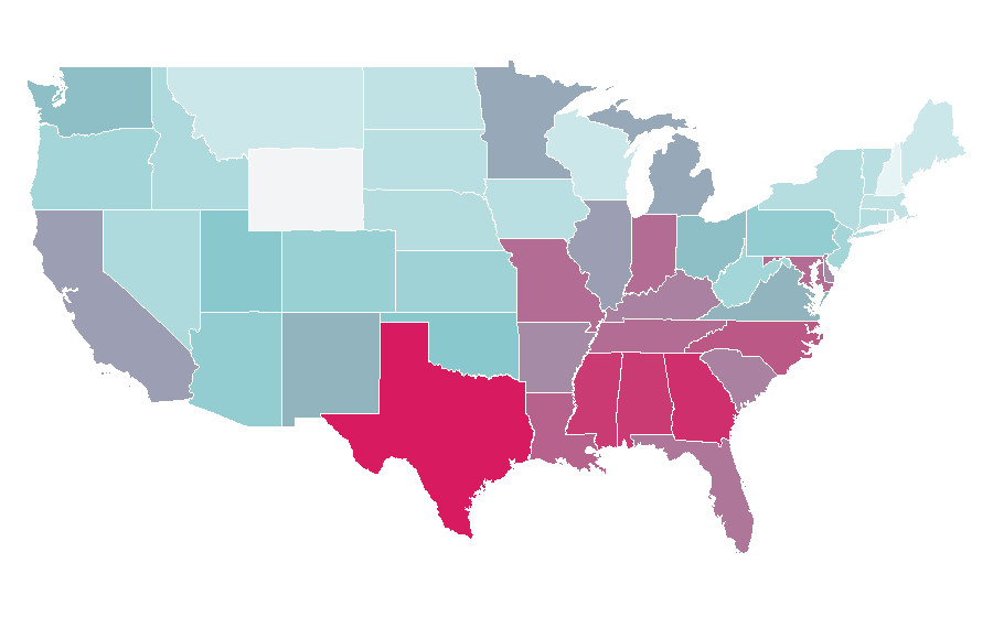 Affinity by region — Clean House, United States