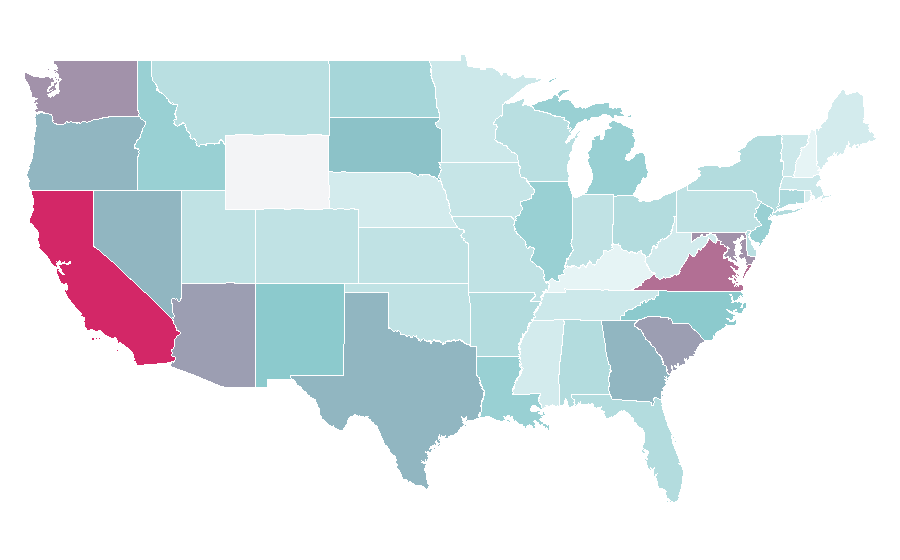 Affinität nach Region — Cleanliness, USA