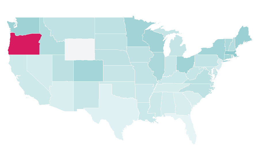 Affinity by region — ClickHole, United States