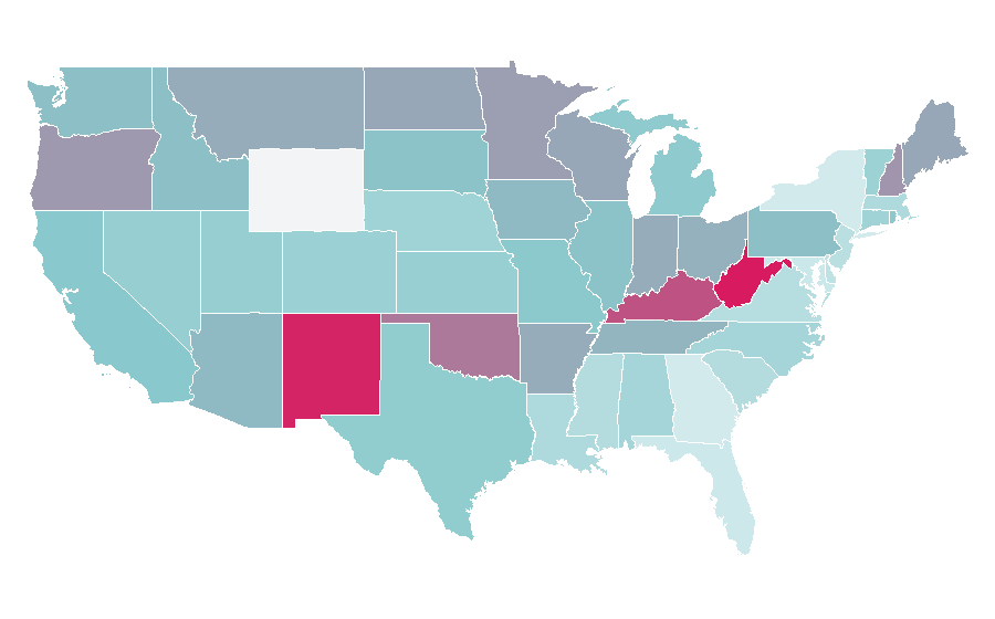 Affinity by region — Cliff Burton, United States