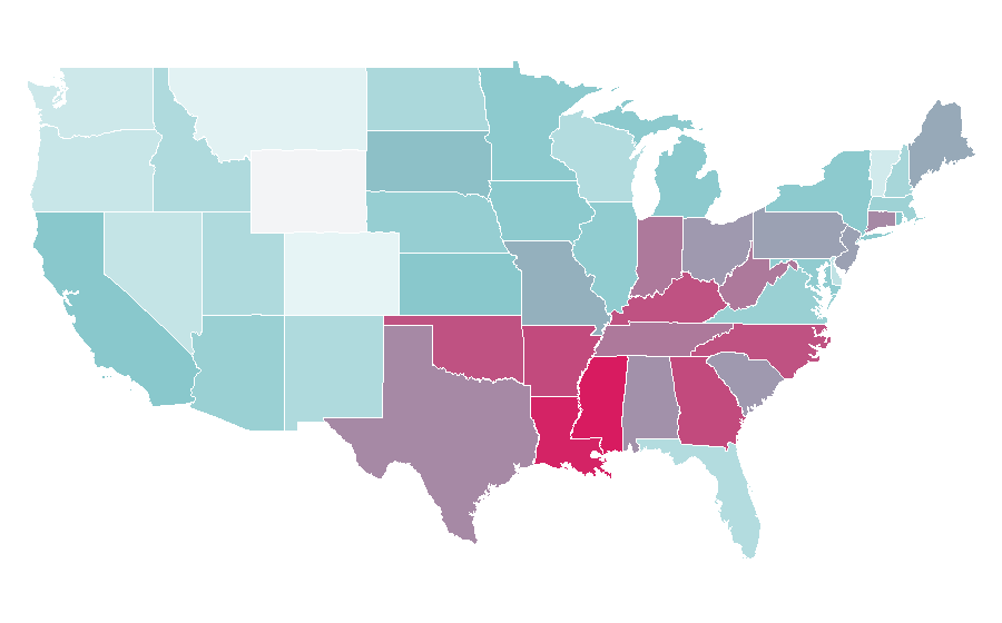 Affinity by region — Clifford the Big Red Dog (TV series), United States