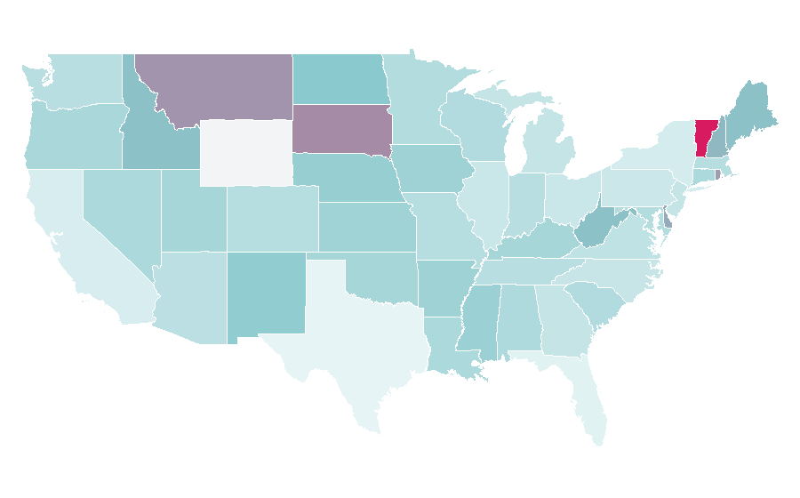 Affinity by region — Climate change mitigation, United States