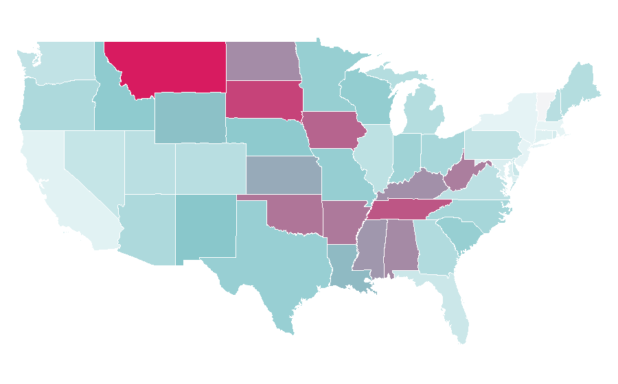 Affinity by region — Clint Black, United States