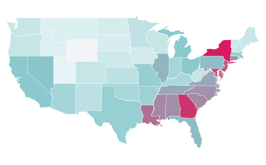 Affinity by region — Clive Davis, United States