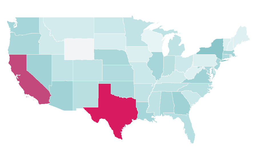 Affinity by region — Clothes iron, United States