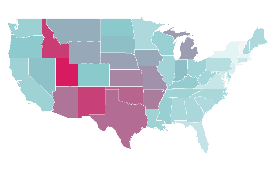 Affinity by region — Cloudy with a Chance of Meatballs 2, United States