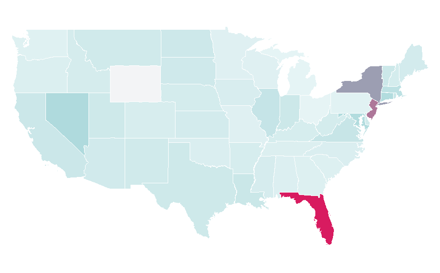 Affinity by region — Club Atlético Huracán, United States