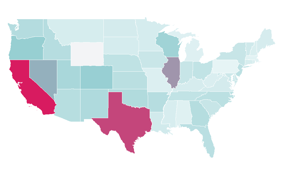 Affinity by region — Club León, United States