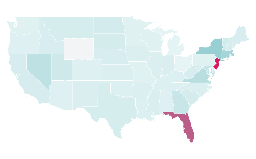 Affinity by region — Club Nacional de Football, United States