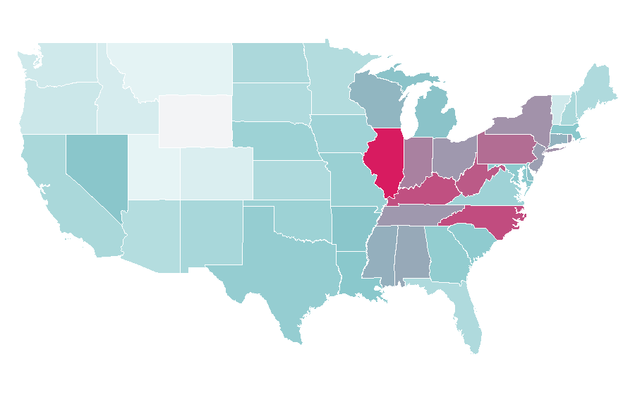 Affinity by region — CM Punk, United States