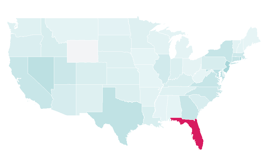 Affinity by region — CNN en Español, United States