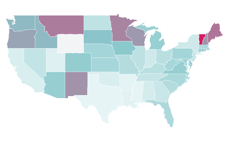 Affinity by region — CNN Newsroom, United States