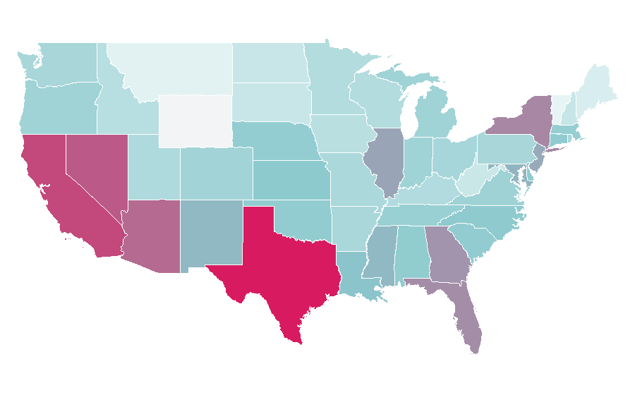 Affinität nach Region — Coaching, USA