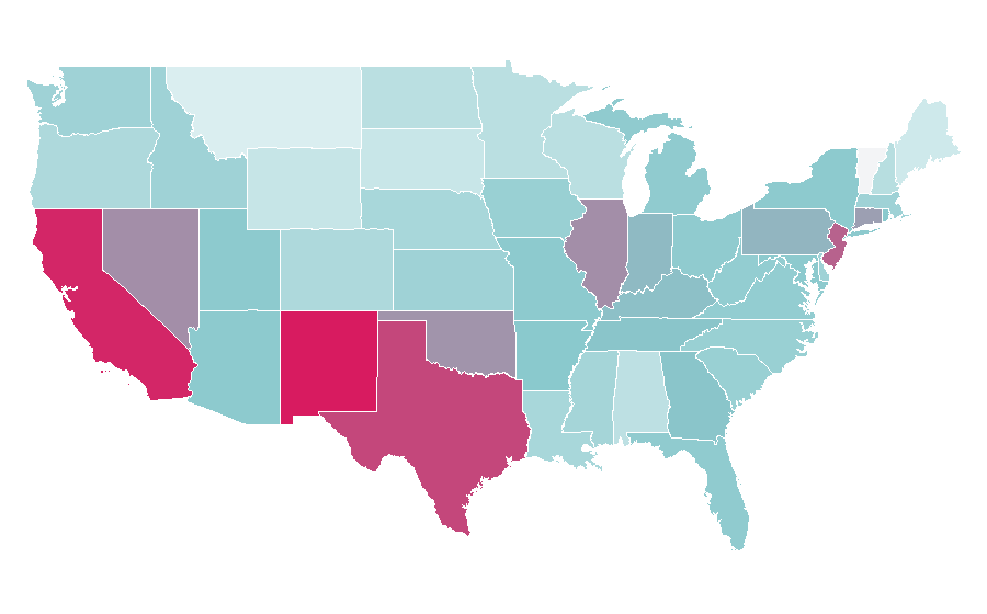Affinity by region — Cobra Kai, United States
