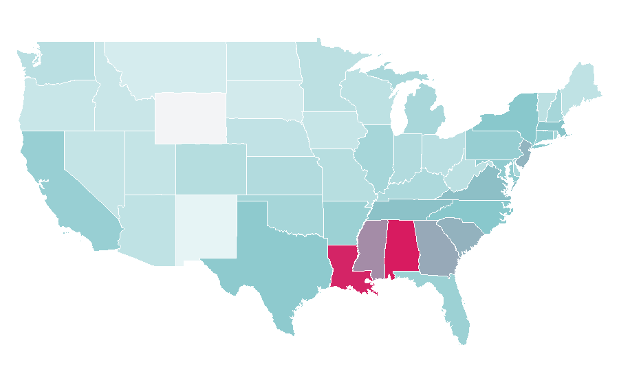 Affinity by region — Cocktail dress, United States