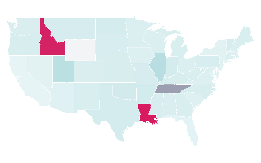 Affinity by region — Cocoa bean, United States
