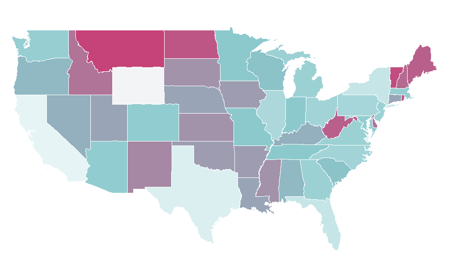 Affinity by region — Cocoa solids, United States