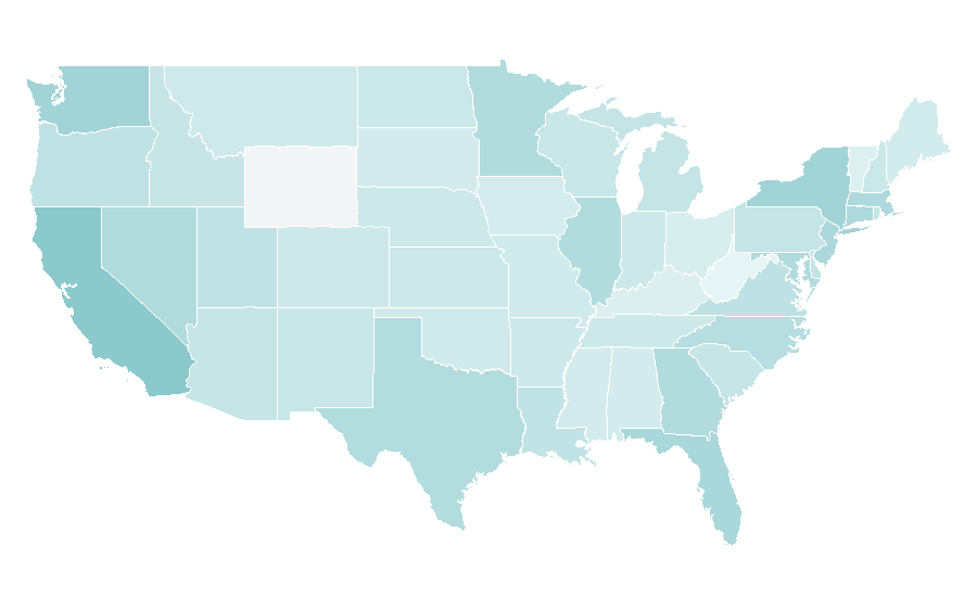 Affinity by region — Coconut milk, United States