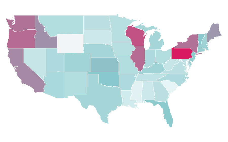 Affinity by region — cocoon, United States