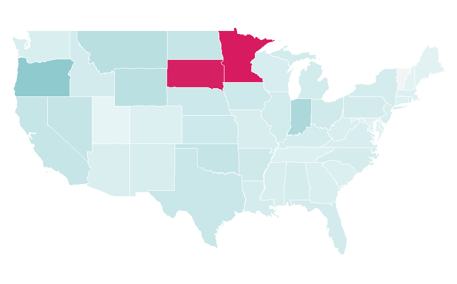 Affinity by region — Coffee cup, United States
