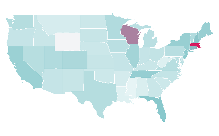 Affinity by region — Coldplay, United States