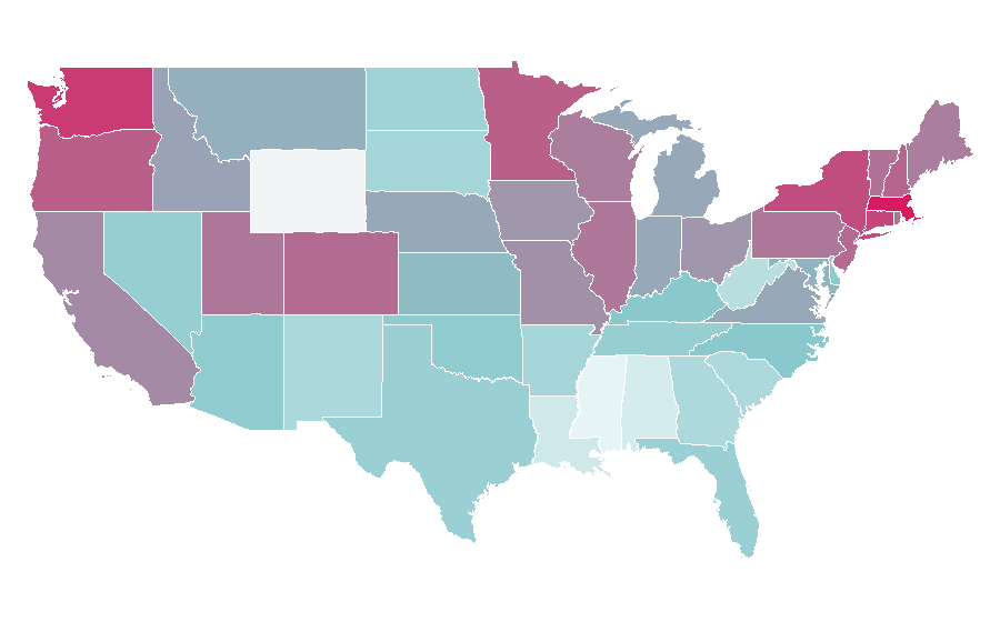 Affinity by region — Colin Jost, United States