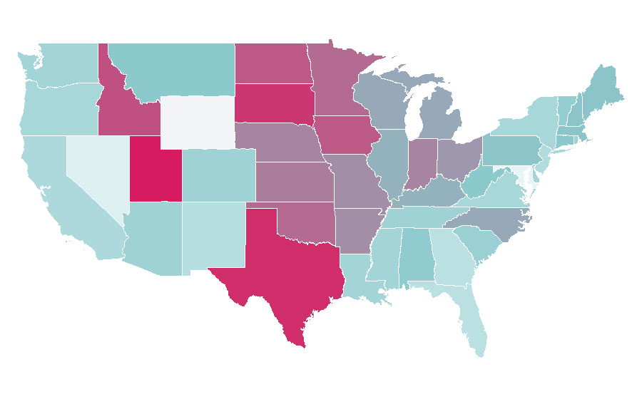 Affinity by region — colleen hoover, United States