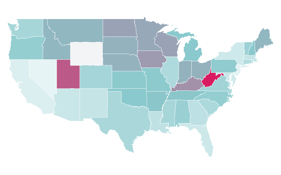 Affinity by region — Collie, United States
