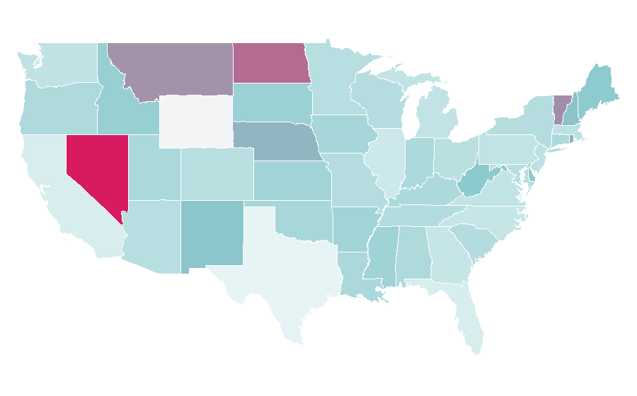 Affinity by region — Collingwood Football Club, United States