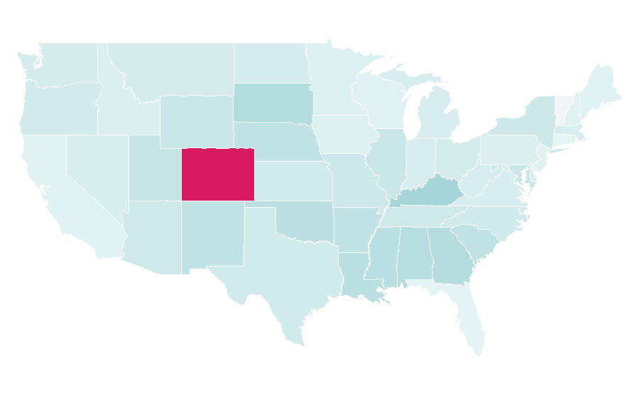 Affinity by region — Colorado Technical University, United States