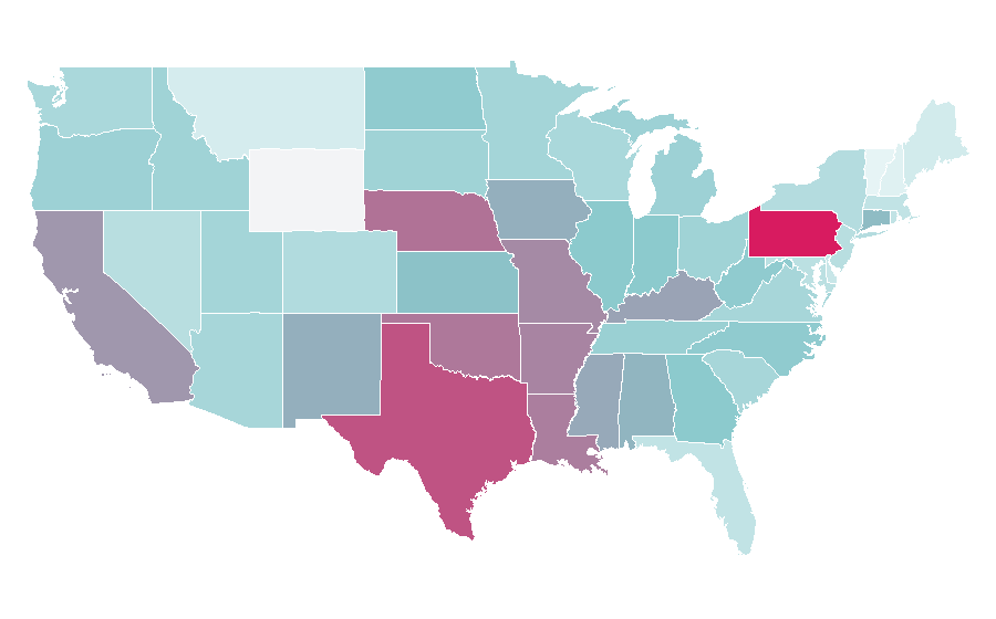 Affinity by region — Coloring book, United States