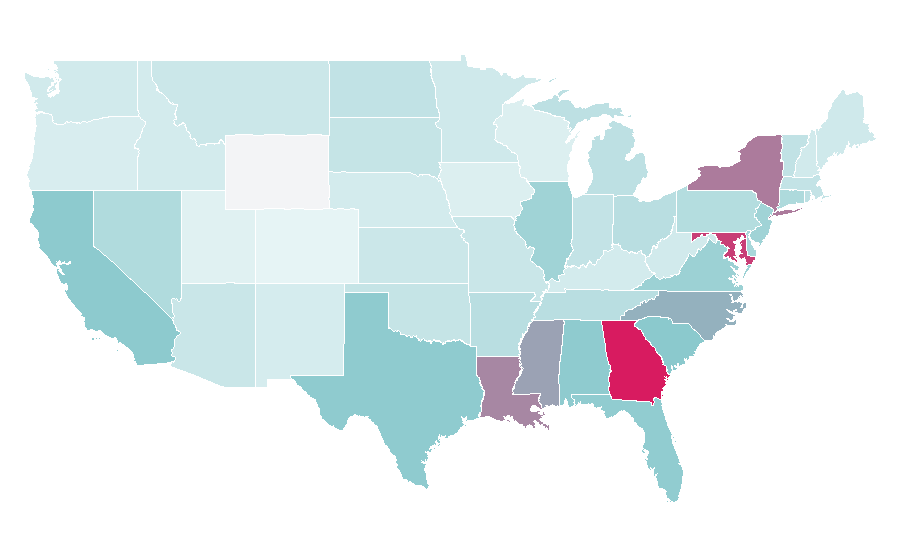 Affinity by region — Colorist, United States