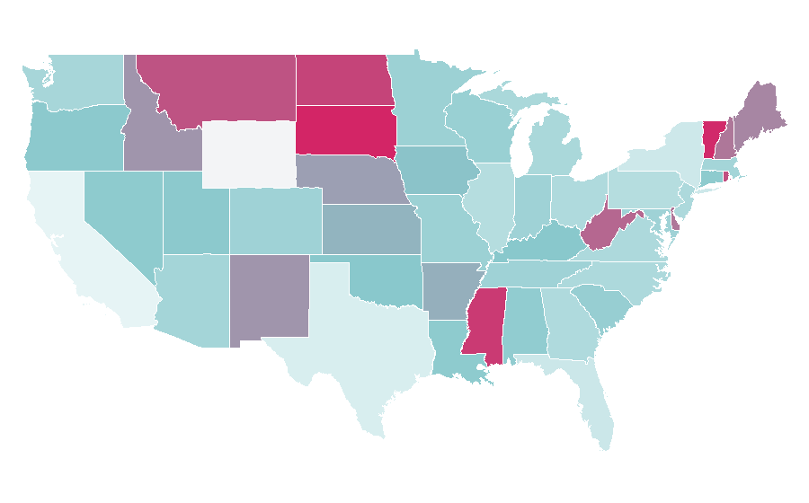 Affinity by region — Comedy music, United States