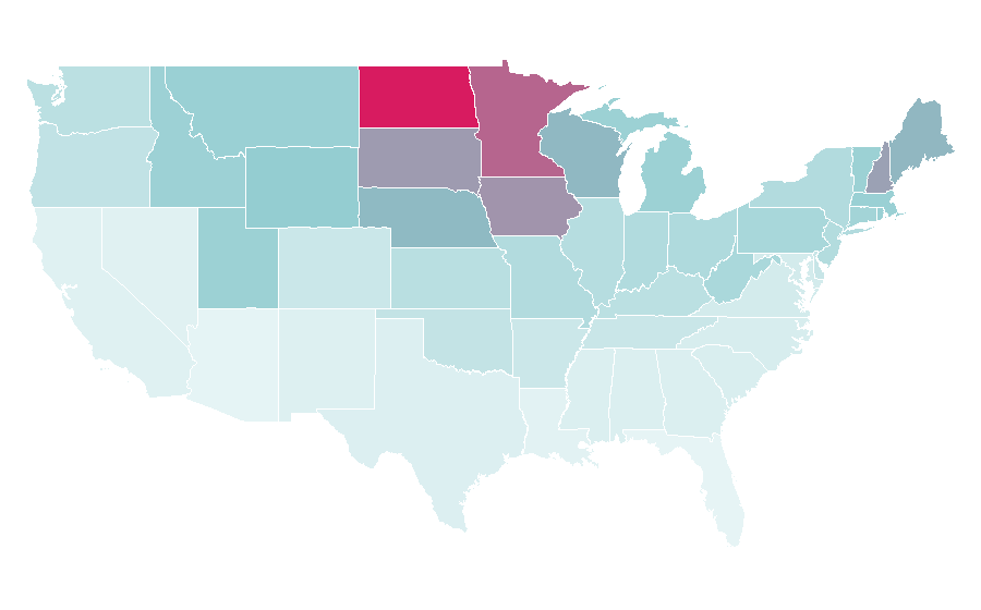 Affinity by region — Comfort, United States