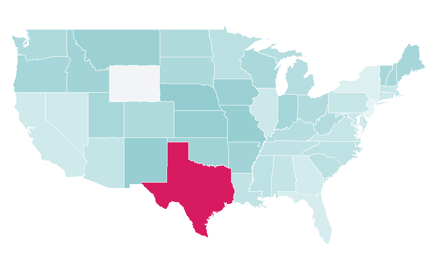Affinity by region — Comfort food, United States