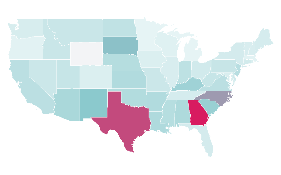 Affinity by region — Comic strip, United States