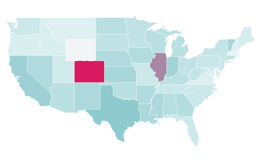 Affinity by region — Commercial driver's license, United States