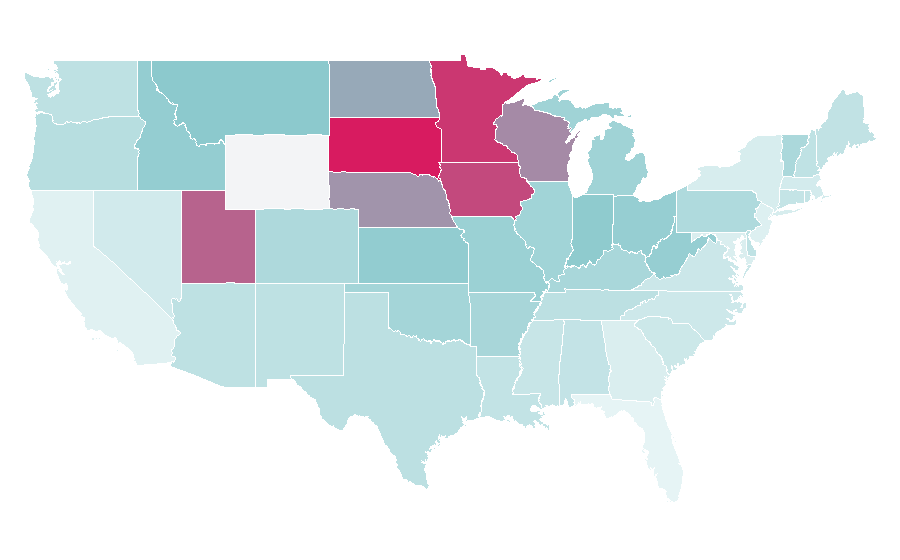 Affinity by region — Common carp, United States