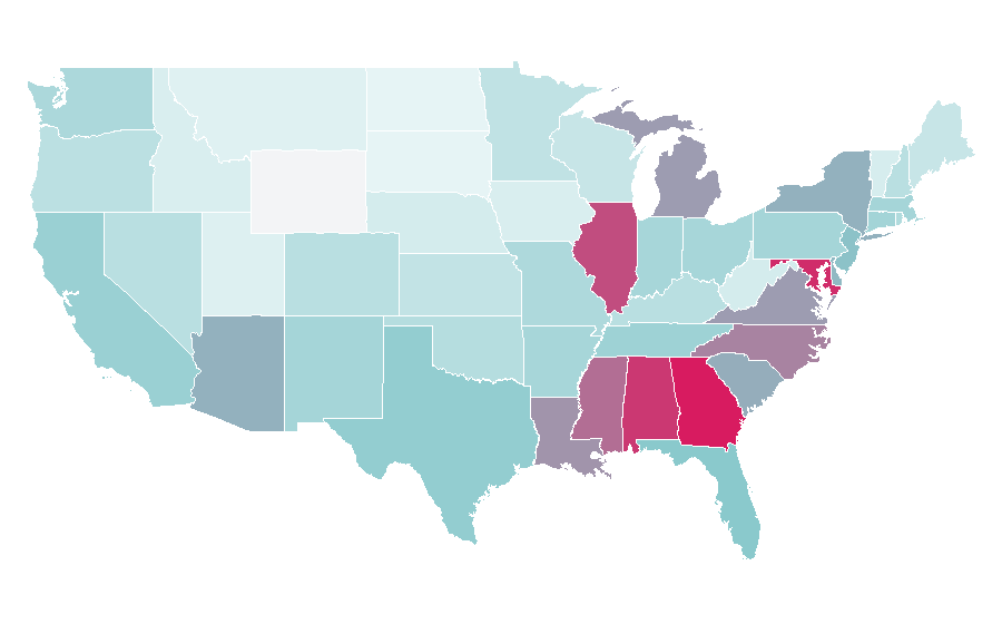 Affinity by region — Common (rapper), United States