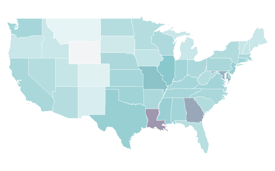 Affinity by region — Compact sport utility vehicle, United States