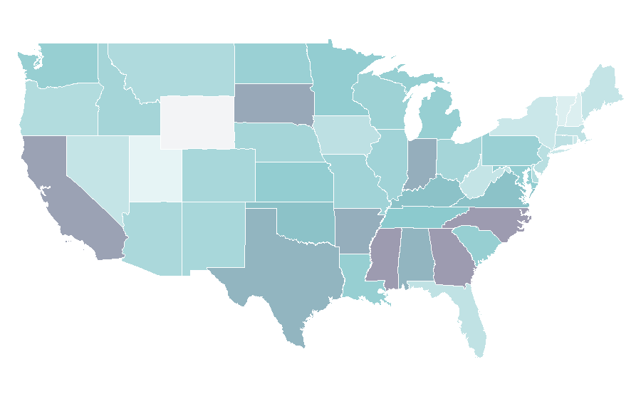 Affinity by region — Compassion, United States