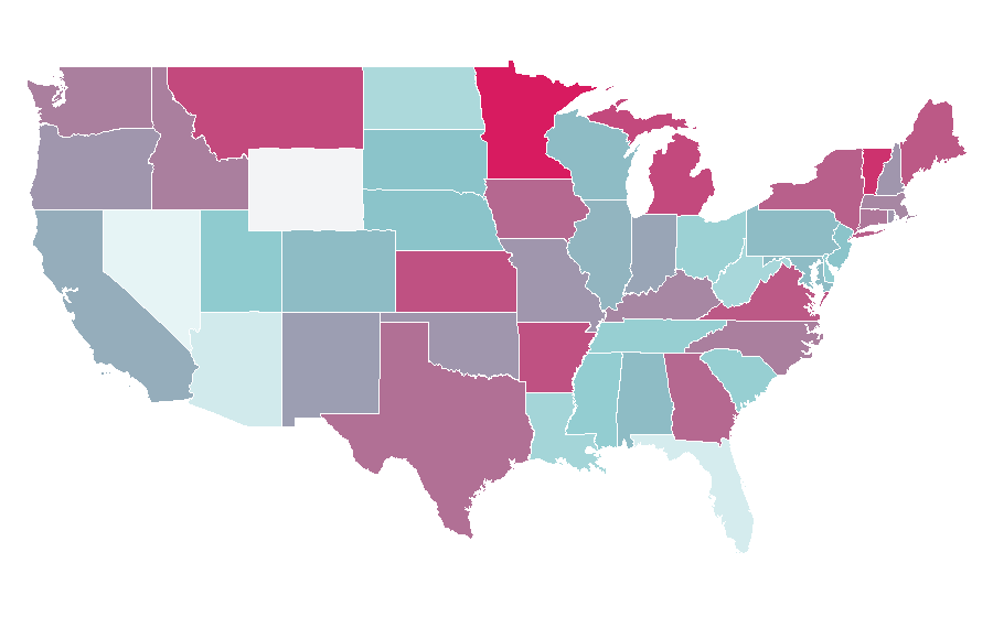 Affinity by region — Compost, United States