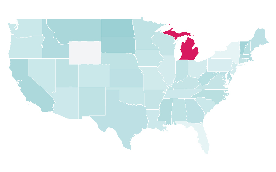Affinity by region — Computer-aided engineering, United States
