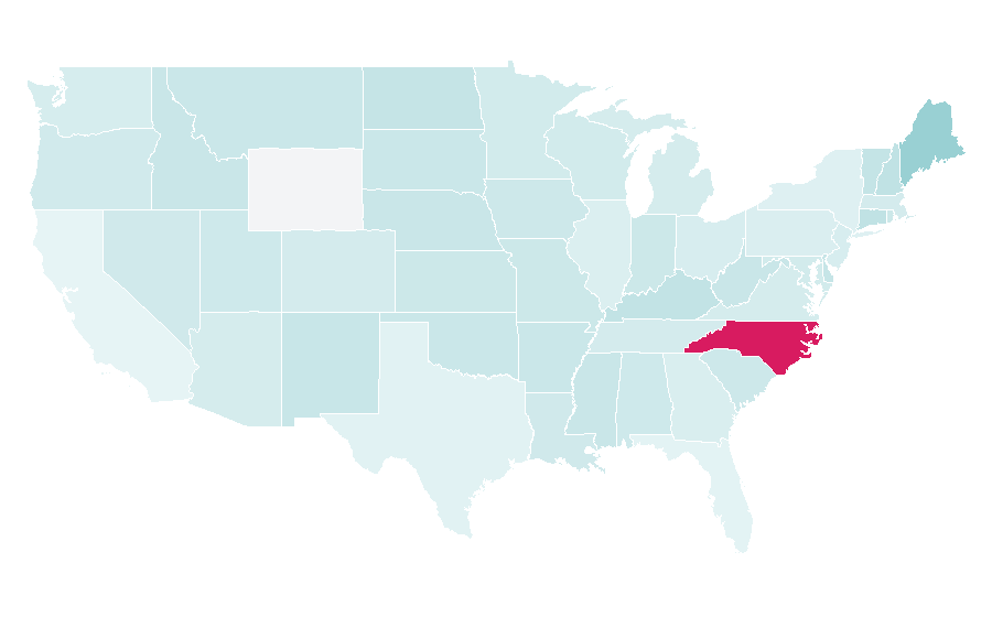 Affinity by region — Computer-aided manufacturing, United States