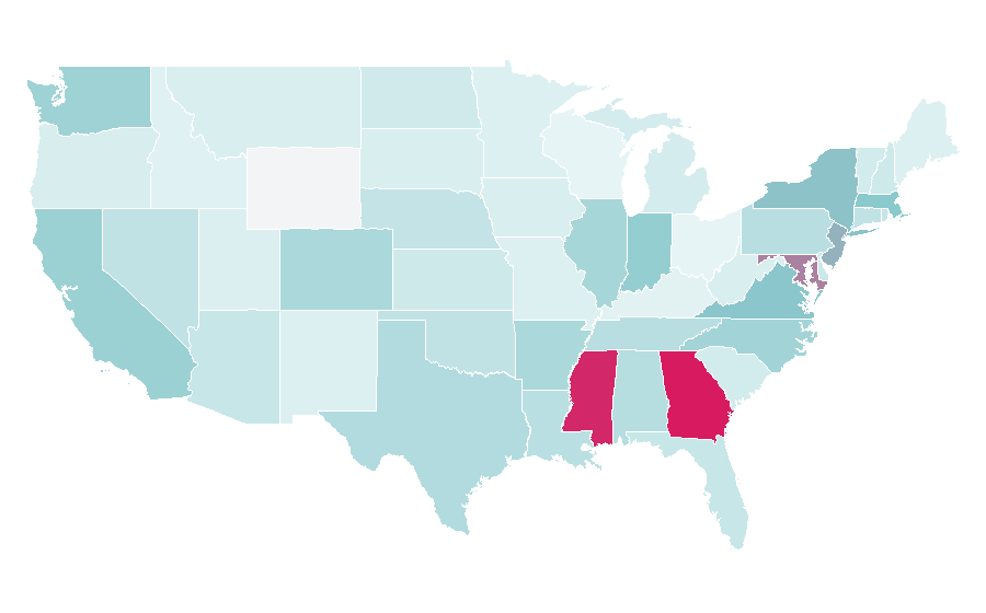 Affinität nach Region — Computer network, USA