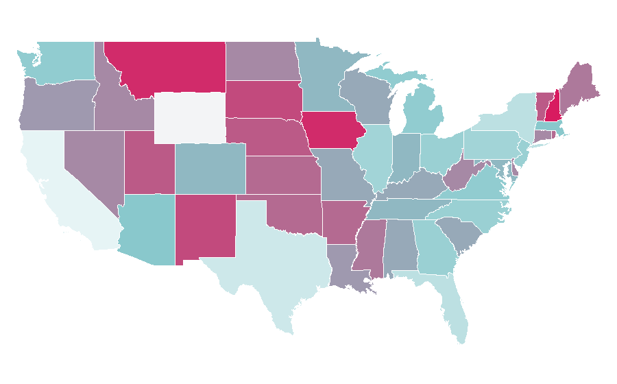 Affinity by region — Computer performance, United States