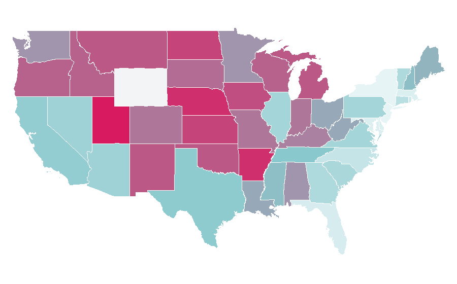 Affinity by region — Computer speaker, United States