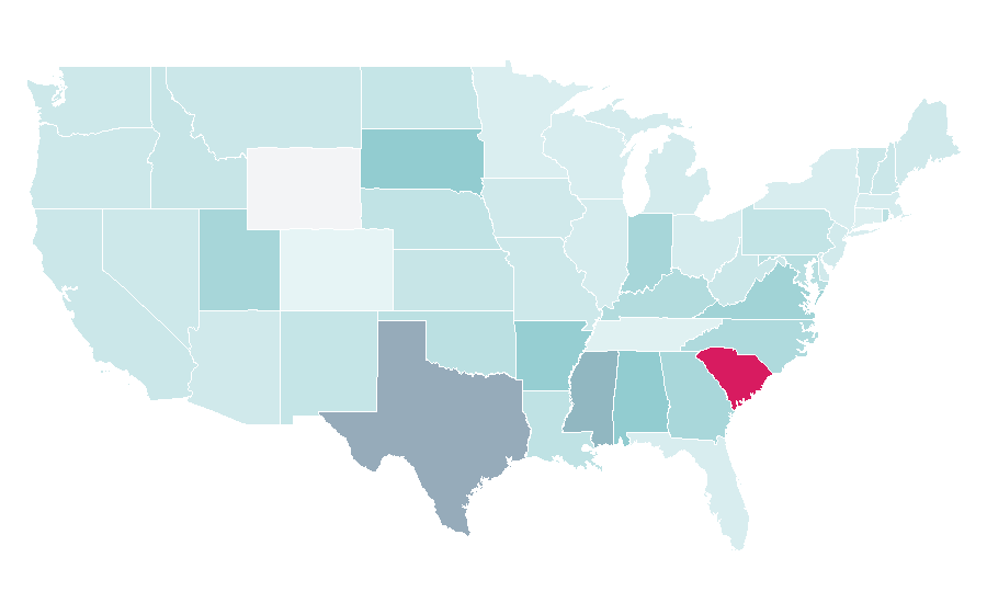 Affinity by region — Computer virus, United States
