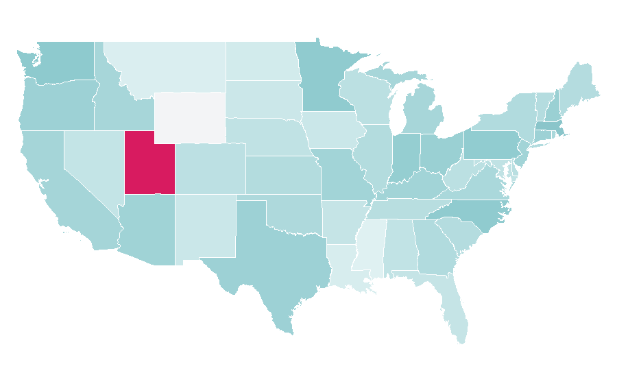 Affinity by region — Conan Gray, United States