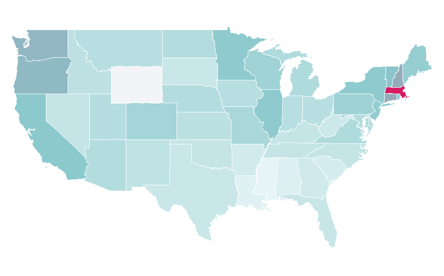 Affinity by region — Conan O’Brien, United States